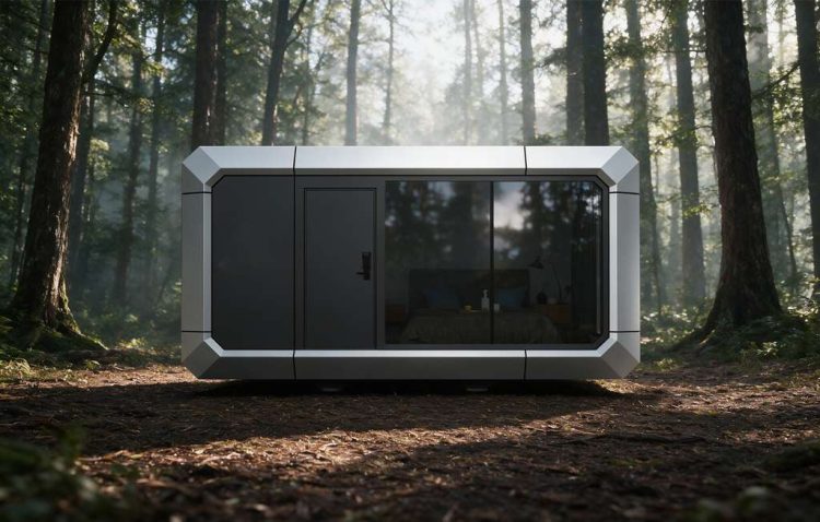 Maison capsule E206 – 15,6 m² – semi-assemblée