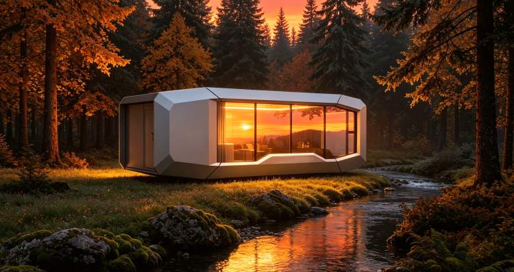 Maison capsule R308 – 28 m² – entièrement assemblée